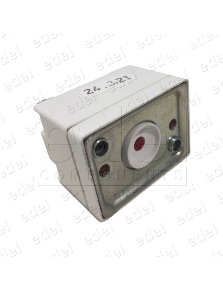 CUERPO PULSADOR SQ 3 LUM.INDEP. ROJO 24V 1C