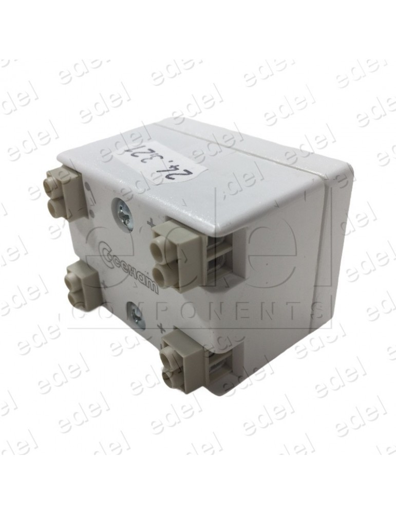 CUERPO PULSADOR SQ 3 LUM.INDEP. ROJO 24V 1C