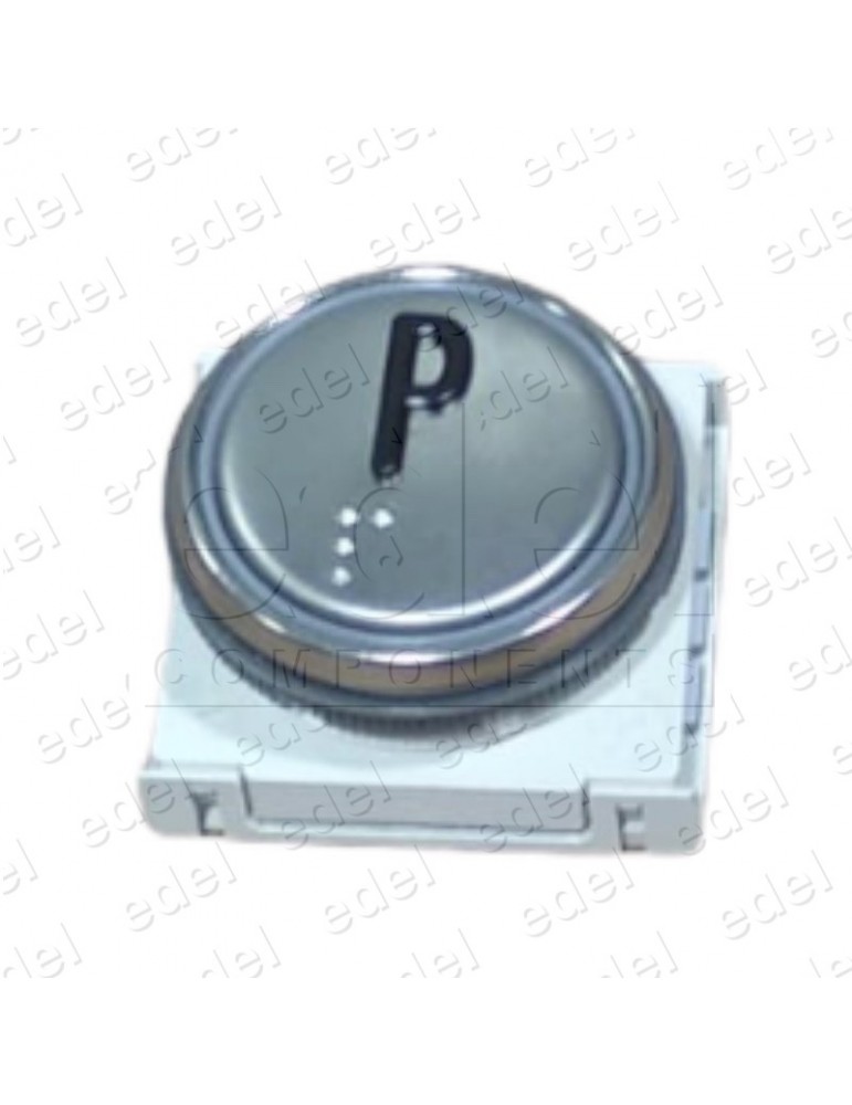 BMSVL34MR.00 P BOUTON DMG BM MACRO  LUM. ROUGE INOX P