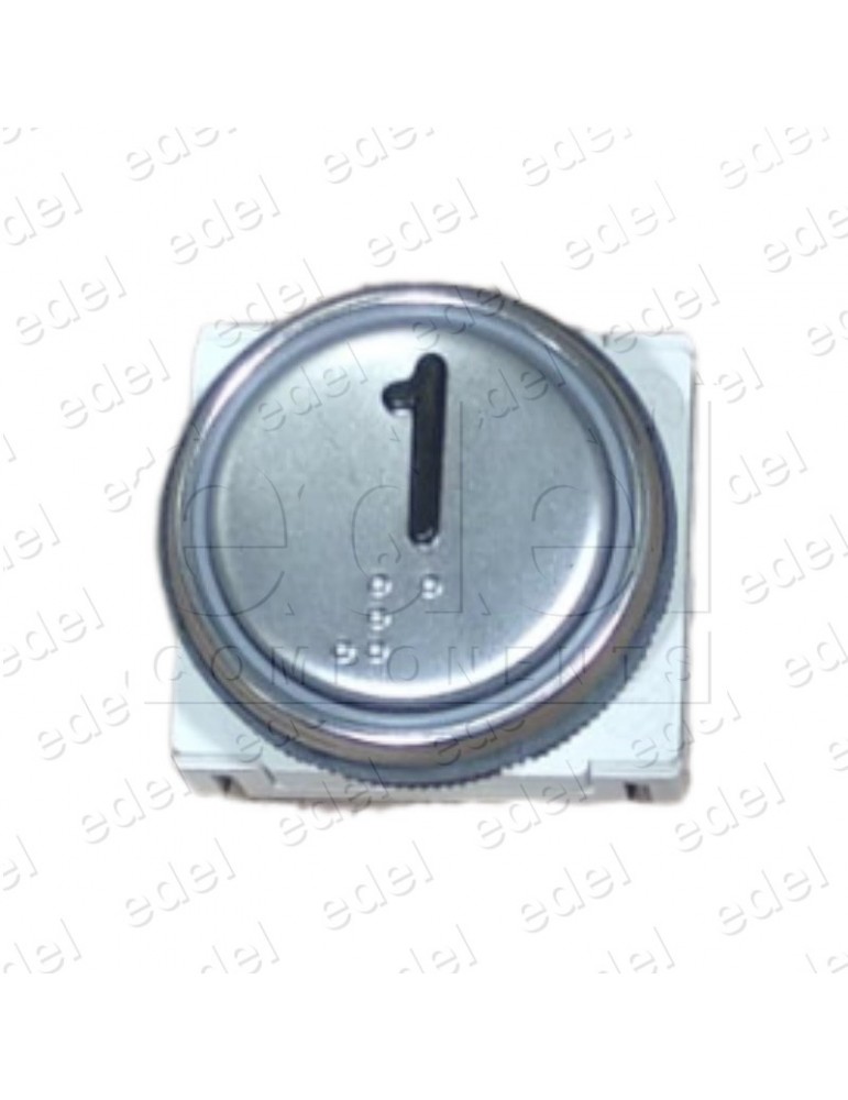 BMSVL34MR.00 1 PULSADOR DMG BM MACRO LUMINOSO ROJO INOX 1