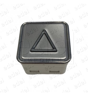 BOUTON SCHAEFER MT 42  SANS BRAILLE ROUGE INOX  FLÊCHE MONTÉE