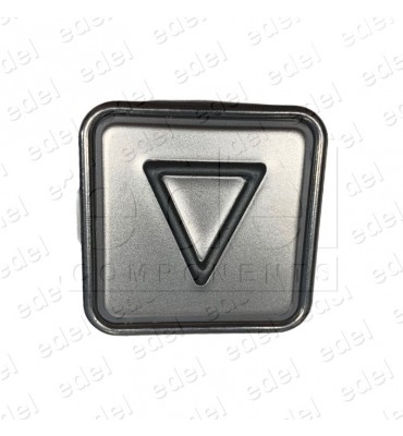 BOUTON SCHAEFER MT 42  SANS BRAILLE ROUGE INOX  FLÊCHE DESCENTE