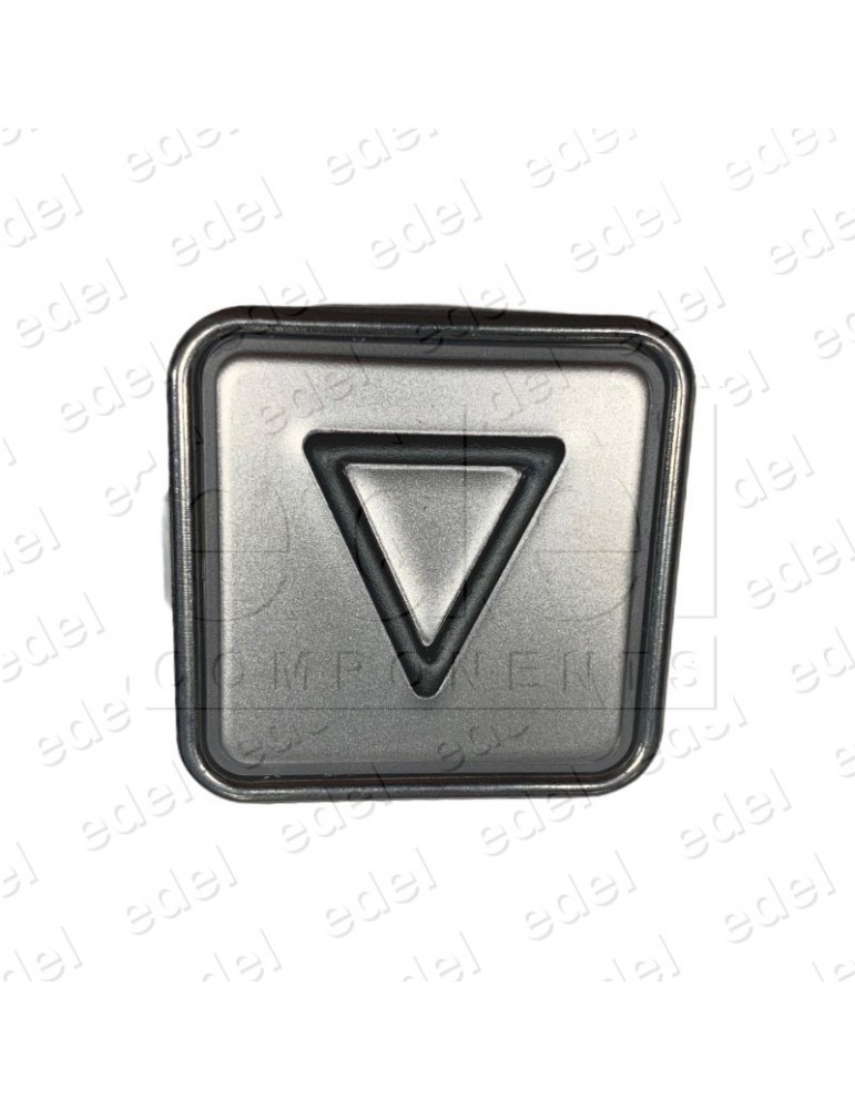 BOUTON SCHAEFER MT 42  SANS BRAILLE ROUGE INOX  FLÊCHE DESCENTE