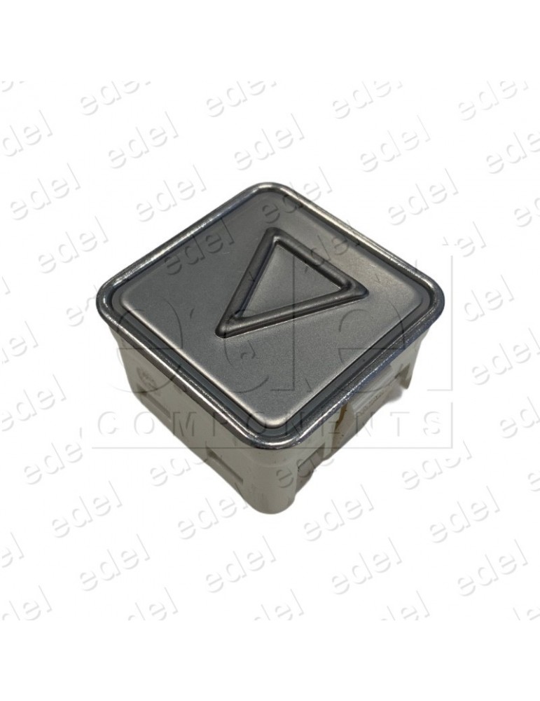 PULSADOR SCHAEFER MT42 SIN BRAILLE ROJO INOX FLECHA BAJADA