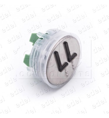 PUSH BUTTON VEGA VENUS  RED LIGHT 12/24V LL