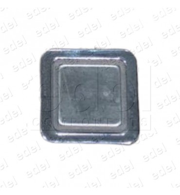 PULSADOR IRIMAR CROMO 1NO LUMINOSO. 24V  ROJO (SIN INSCRIPCCIÓN)