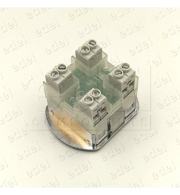 PULSADOR LIFT DOBLE LED 12/24V OVALADO ( ALARMA )