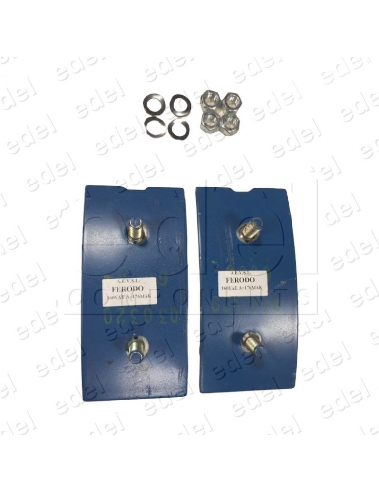 TOC5048B1 ZAPATAS DE FRENO OTIS 13VTR/160VAT KIT 2 UNIDADES A176MM