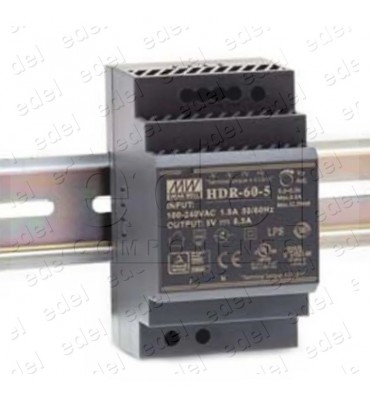 SOURCE D'ALIMENTATION MW 2.5A 24V HDR-60-24