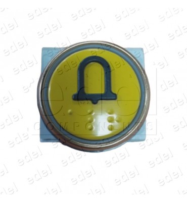 BMSAL44MR.00 ALR PUSH BUTTON DMG BM MACRO 2NO 1NC 24V RED INOX ALARM