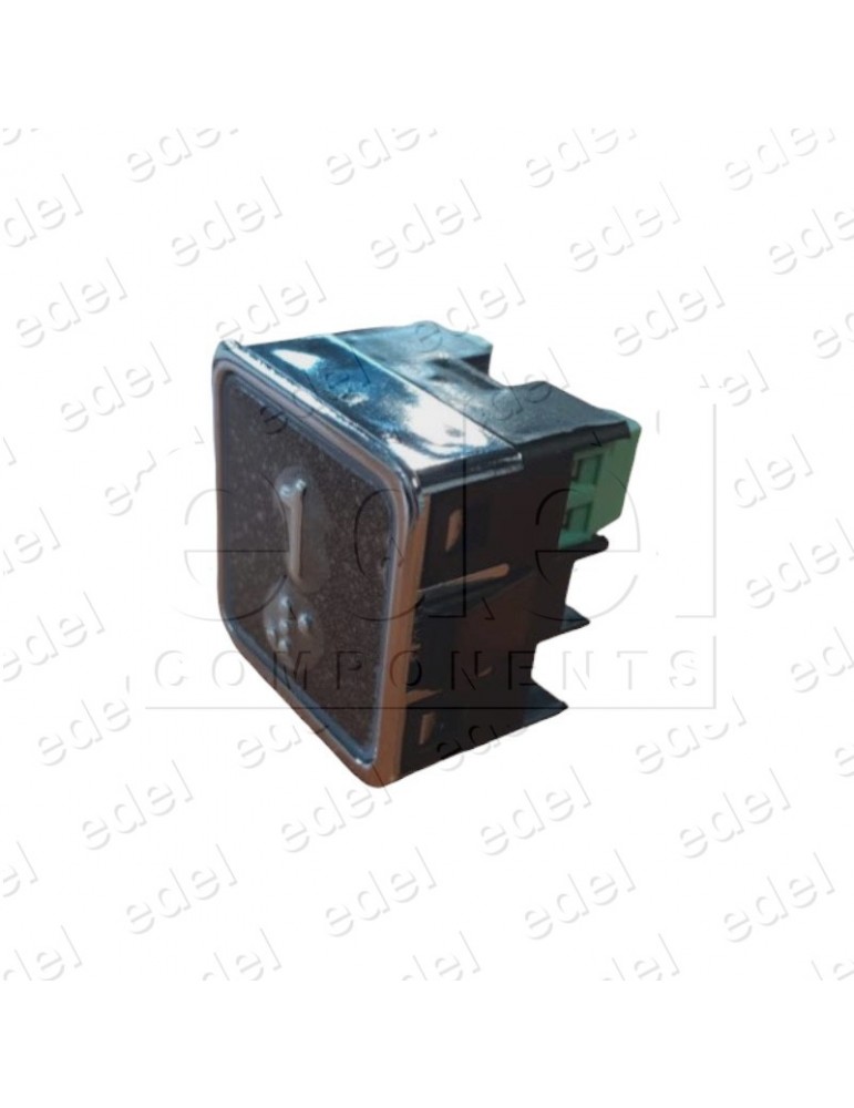 PULSADOR ELMI RP42 GRAF. BRAILLE LED ROJO 24V (1)