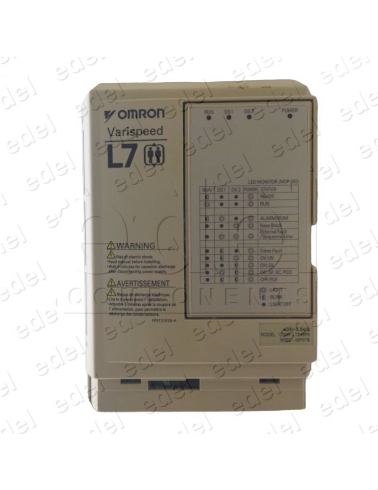 8476007-1 VARIADOR ORONA OMRON  L1000A 5.5KW ARCA II CONFIGURADO